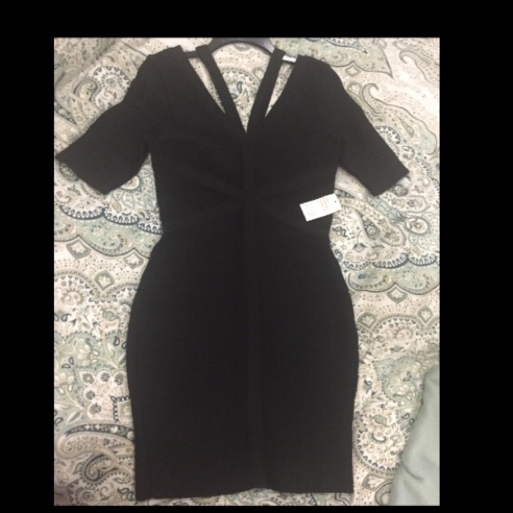 Bodycon, slimming strap detail dress- Venus